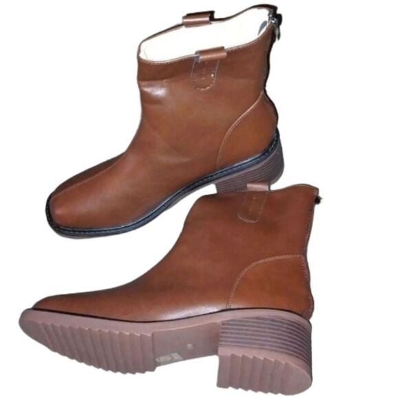 Non-slip square toe boots sz 7.5 - Picture 2 of 6